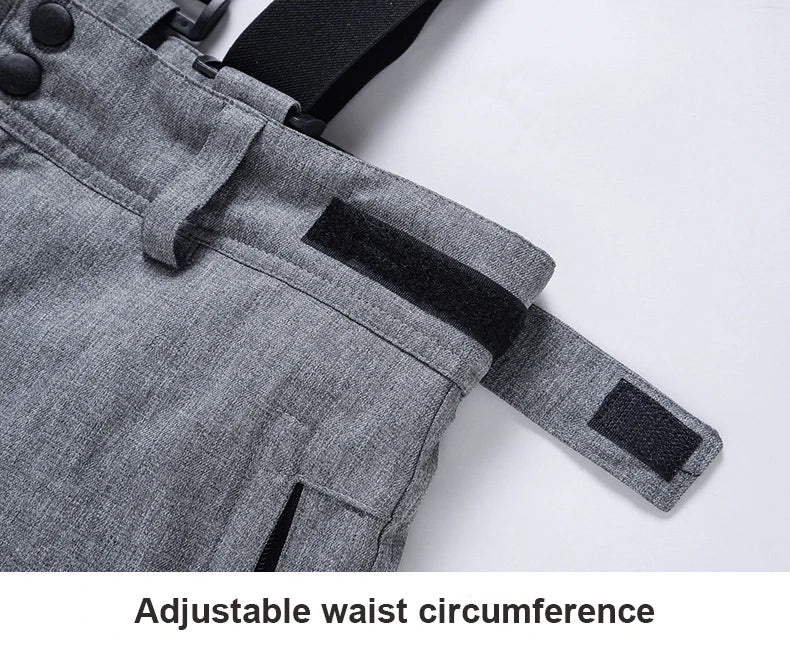 Unisex Winter Thick Warm Skiing Pants Waterproof Trousers