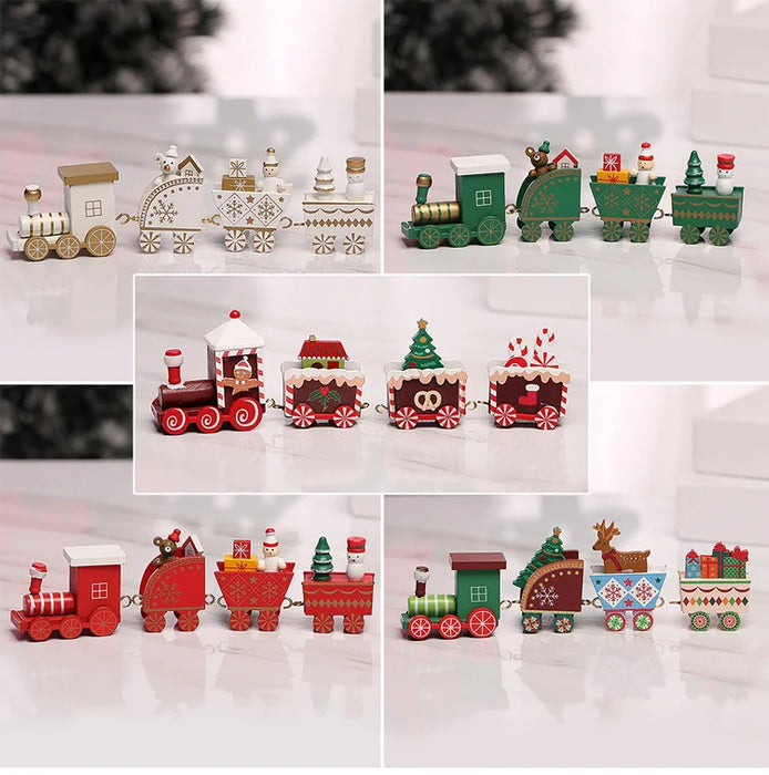 Wooden/Plastic Train Christmas Ornament Merry Christmas Decoration