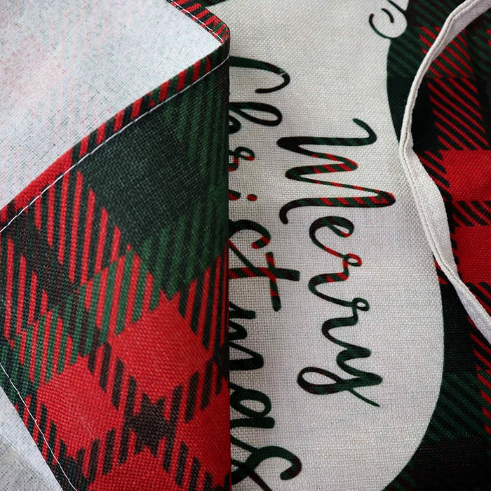 Linen Merry Christmas Apron Christmas Decorations for Home Kitchen