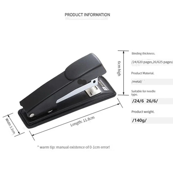 Hand held stapler student office binding machine multi function saving durable stapler thickened medium stapler