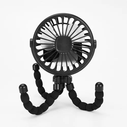 Car Safety Rear Seat Double-head Fan Kids Outdoor Fan Clip on Car Seat 360 Rotation Neck Cooler for Baby Summer Car Accessories