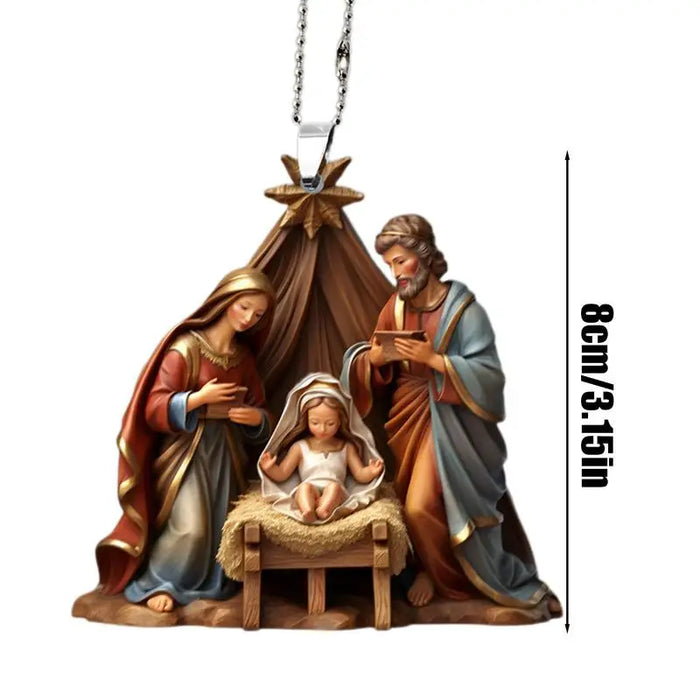 Christmas Nativity Scene Ornaments The Birth Of Jesus Decor Nativity Scene