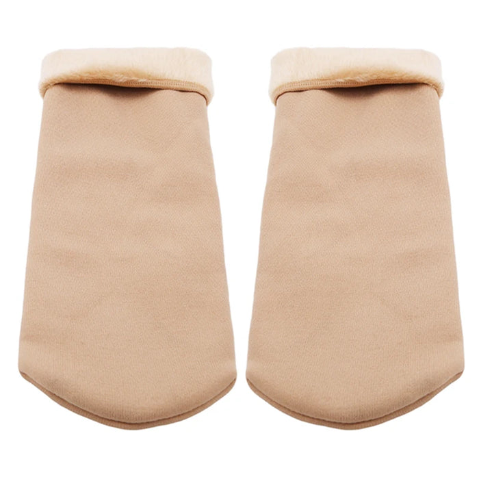 4 Pairs Winter Warm Solid Women Socks Elastic Comfortable Thick Thermal Socks Female Black Seamless Snow Sock Velvet Low Socks