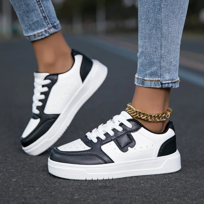 HKDQ Trendy Skate Shoes Unisex Platform Casual Sneakers Women Low-cut Comfortable Lightweight Outdoor Skateboard Shoes For Men