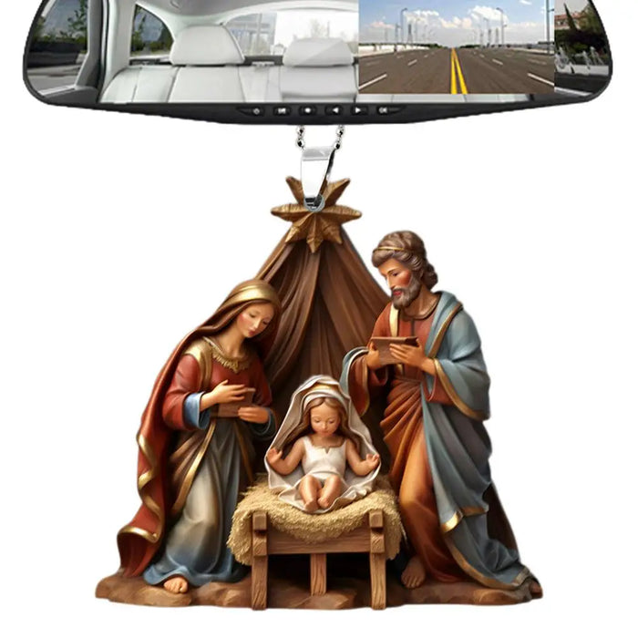 Christmas Nativity Scene Ornaments The Birth Of Jesus Decor Nativity Scene