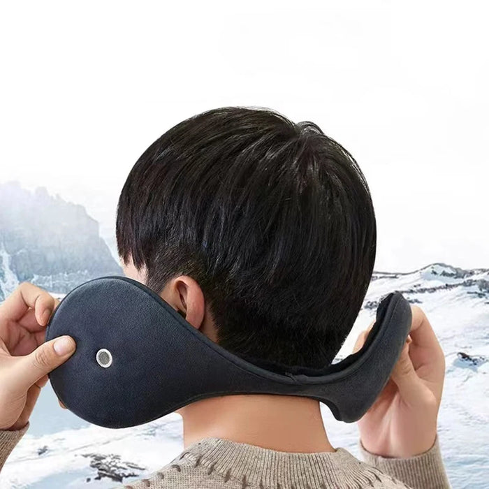 Warm Thicken Velvet Earmuffs Winter Outdoor Cycling Fleece Men Women Ear Cover Protector Plush Soft Ear Muffs Mask with Earpiece