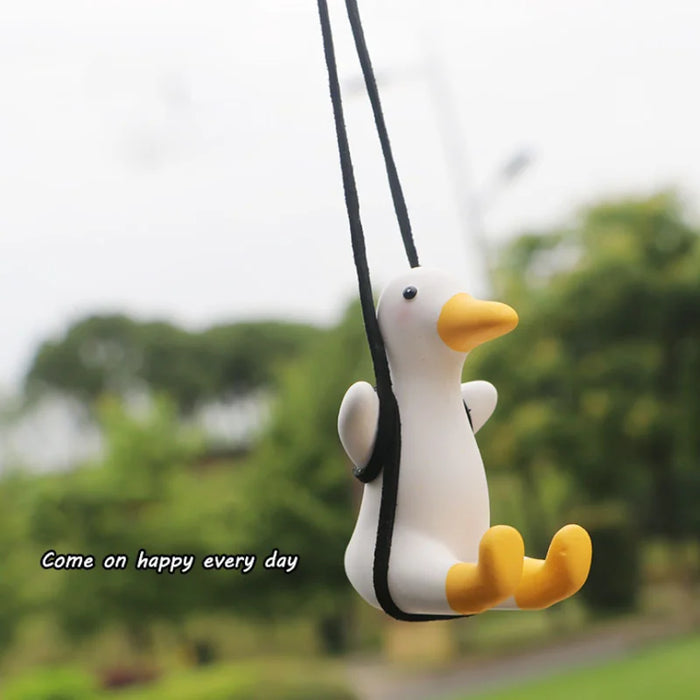 Cute Little Swinging Duck for Car Pendant Interior Accessories