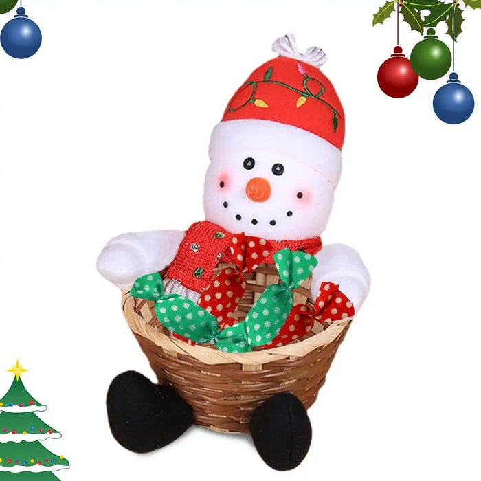 Christmas Candy Bowl Basket Christmas Table Decor Candy Holder