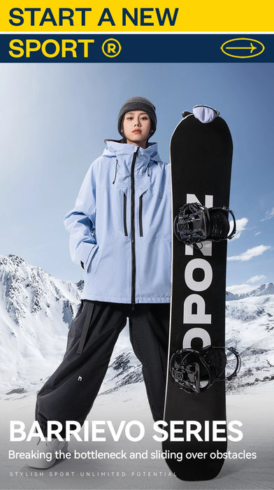 COPOZZ Winter 3L Male Ski Pants Outdoor Sports Permeable Waterproof