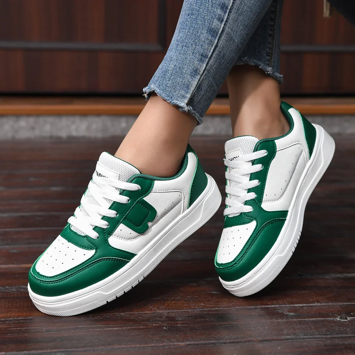 HKDQ Trendy Skate Shoes Unisex Platform Casual Sneakers Women Low-cut Comfortable Lightweight Outdoor Skateboard Shoes For Men