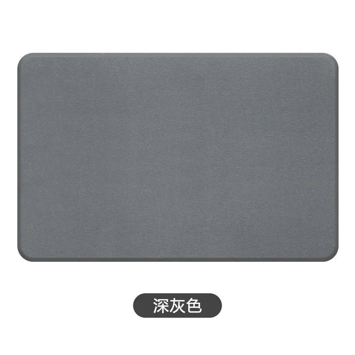 Diatomite Mat Stone Bath Mat Super Absorbent Diatomite Carpet Quick Drying Diatomaceous Earth Bath Mats Non-Slip Shower Rug