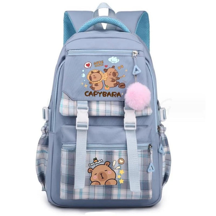 Backpack Lovely Capybara Print Women Laptop Computer Large Capacity School Backpacks for Girls Teenage Packsack 4 Color Gift