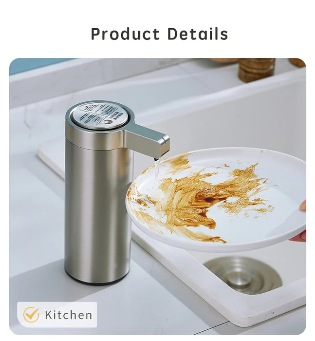 Kitchen Soap Machine Automatic Sensor Out of Hand Sanitizer Smart Electric Body Wash Soap Dispenser 304 Stainless Steel