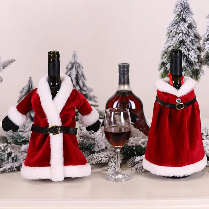 Christmas Wine Bottle Cover Merry Christmas Decorations