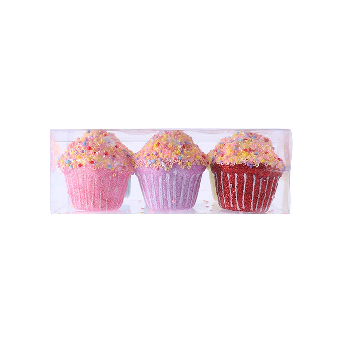 Mix Cute Candy Donuts Cupcake Ice Cream Cone Christmas Ornaments