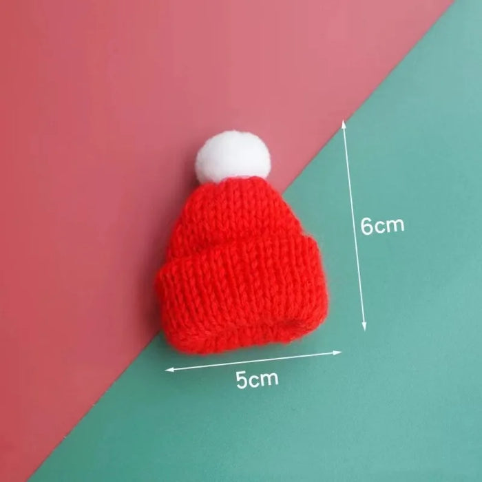 1pcs Mini Christmas Wine Bottle Covers Santa Hats Scarf