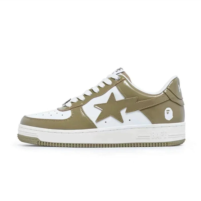 A BATHING APE Men and Women Vibe BapeGoose Sports Sneakers Unisex Air None-Slip Breathable Bapesta Low Outdoor Walking Shoes