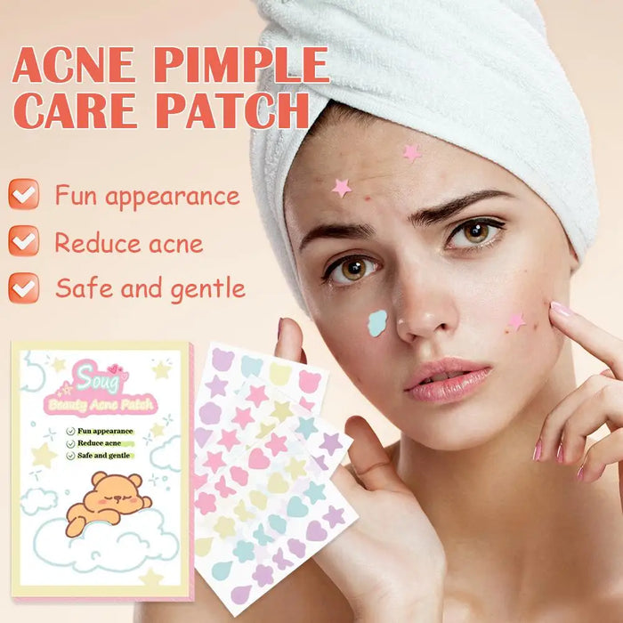 72 Counts Star Pimple Patch Acne Colorful Invisible Acne Removal Skin Care Stickers Concealer Face Spot Beauty Makeup Tool