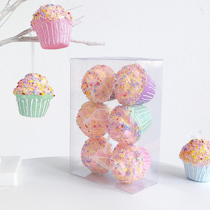 Mix Cute Candy Donuts Cupcake Ice Cream Cone Christmas Ornaments
