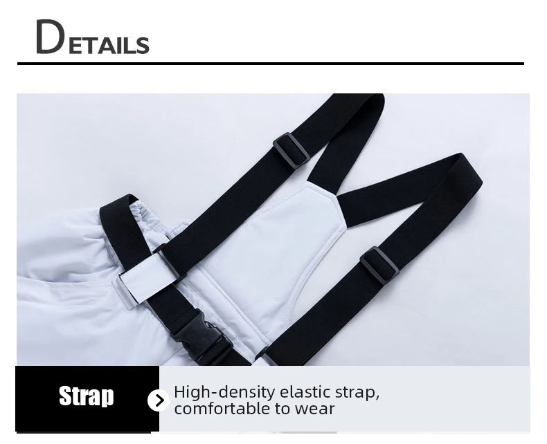 Ski Pants Women Thick  Waterproof Winter Snow Pants Breathable Overalls