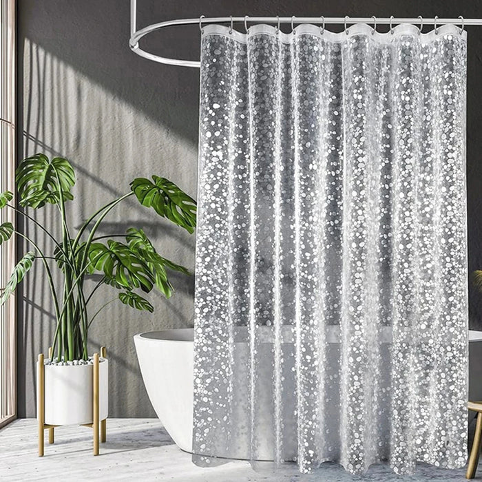 Pebble Shower Curtain Transparent Lining Waterproof Bathtub Bathing Cover Cobblestone Bathroom Bath Curtains Liner