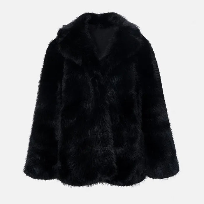 Luxury Brand Eco-coat Exclusive Fluffy Furry Faux Fur