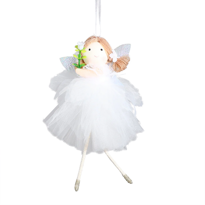 24cm Easter Flower Bunny Ornaments Pink Yellow Gauze Skirt Bunny Easter Party Decor Supplies Home Desktop Decorations Kids Gifts