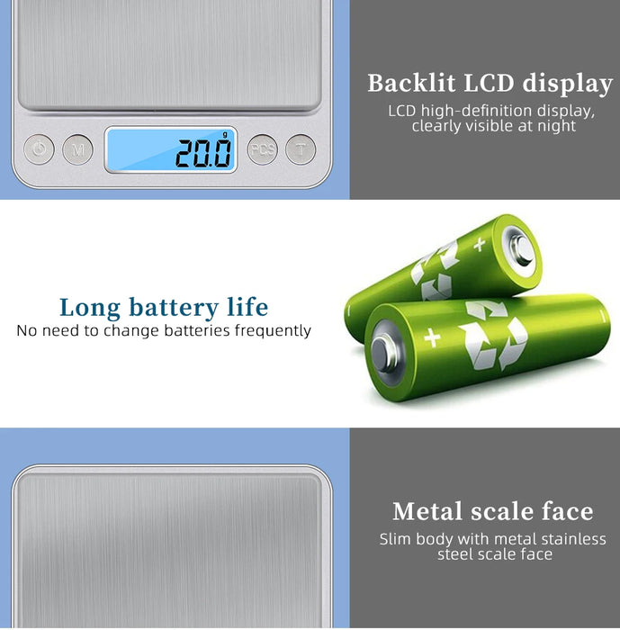 Protable Multiple specifications of digital kitchen scales precision scales food and jewelry scales postal scales