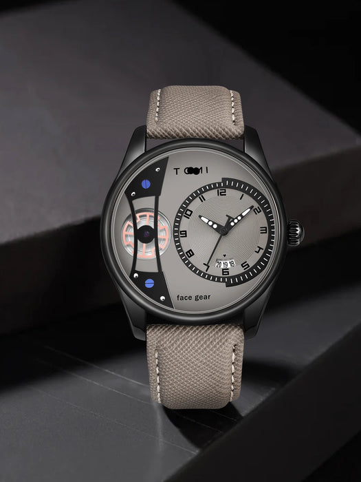 Set Gift Box for Men's Minimalist Business Watch Luxury Versatile Double Strap Detachable Watch Festival Gift