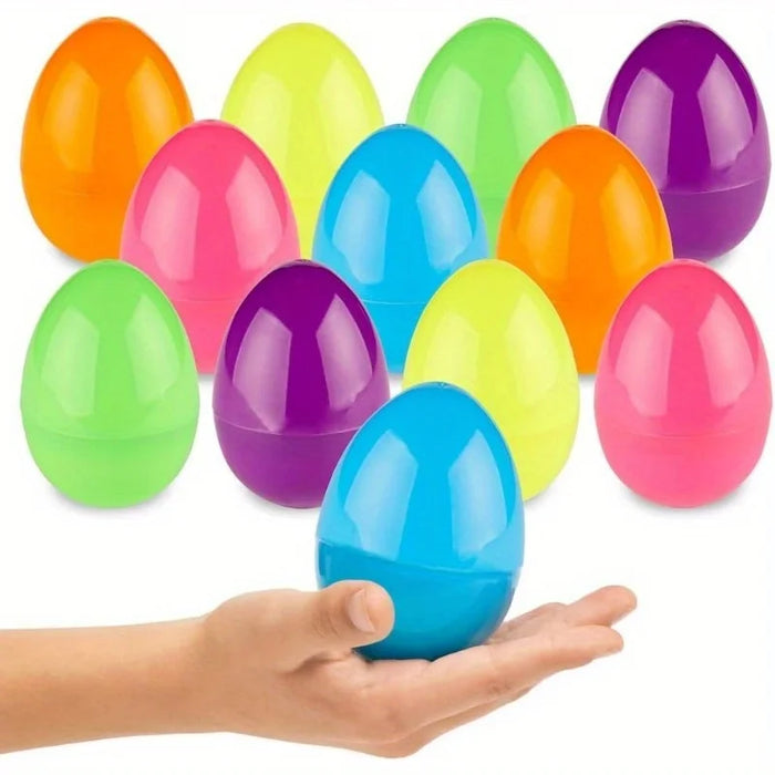 25/50 Pcs 2.25inch Fillable Easter Eggs Colorful Bright Plastic, Perfect for Easter Egg Hunt, Suprise Egg, Easter Hunt