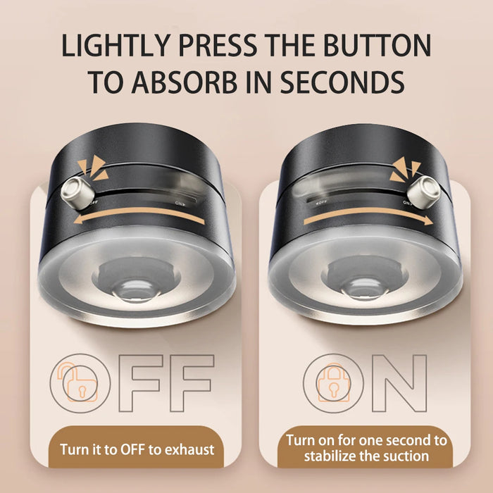 Suction Cup Magnetic Phone Holder Multifunctional Foldable Vacuum Storage Holder for Home Kitchen Vacuum Phone Mount