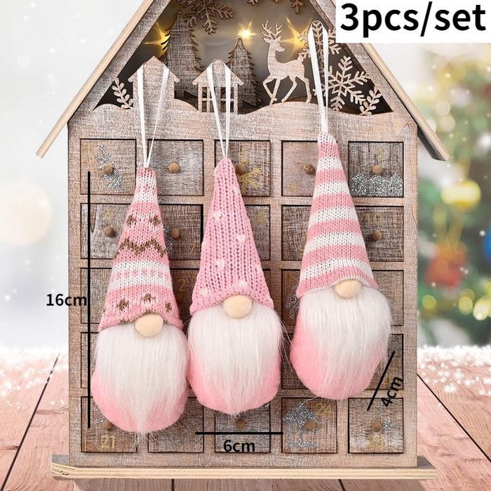 Christmas Santa Snowman Deer Doll Decoration