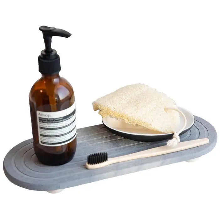 Water Absorbing Stone Counter Tray Quick Drying Neat Diatomaceous Earth Sink Tray Coasters Kitchen Sponge Hand Soap Holder