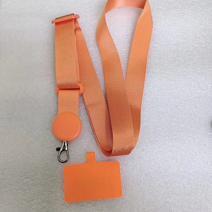Detachable Adjustable Strap Crossbody Patch Phone Lanyard For Phone Flat Nylon Patch Necklace Clip Snap Hanging Cord Rope