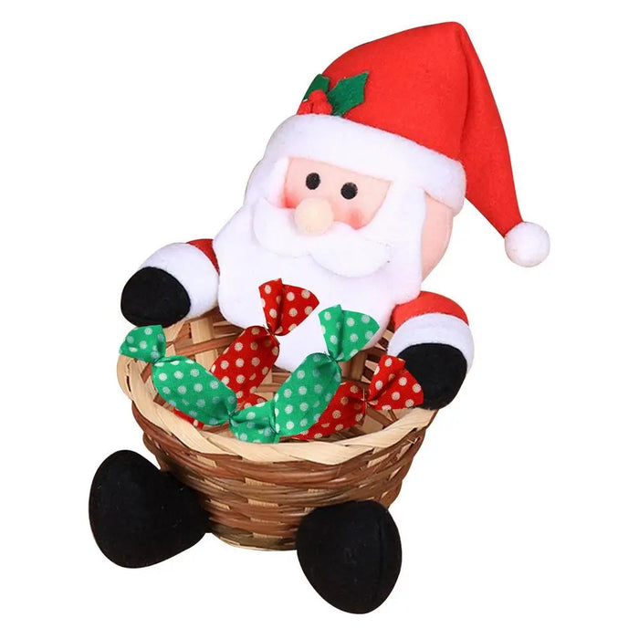 Christmas Candy Bowl Basket Christmas Table Decor Candy Holder