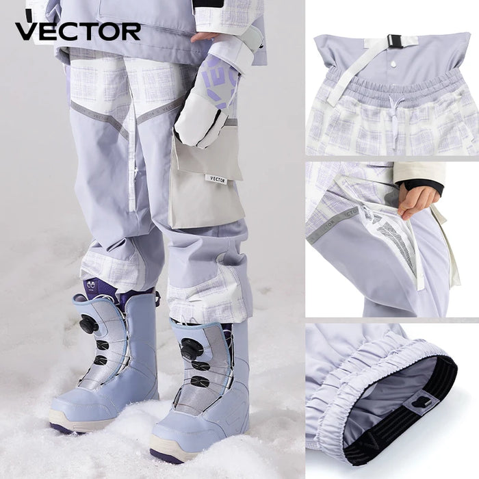 Winter Ski Pants Women Warm Snow Trousers