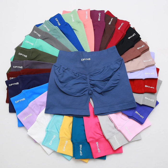 XS - M Shorts Impact Gym Shorts with logo women Fitness Sports Shorts Yoga Shorts Workout Scrunch Butt Seamless Leggings