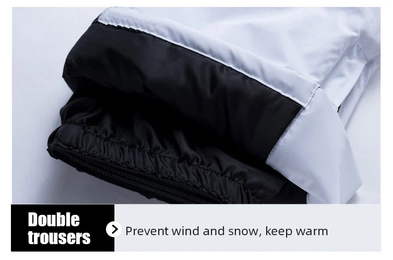 Ski Pants Women Thick  Waterproof Winter Snow Pants Breathable Overalls