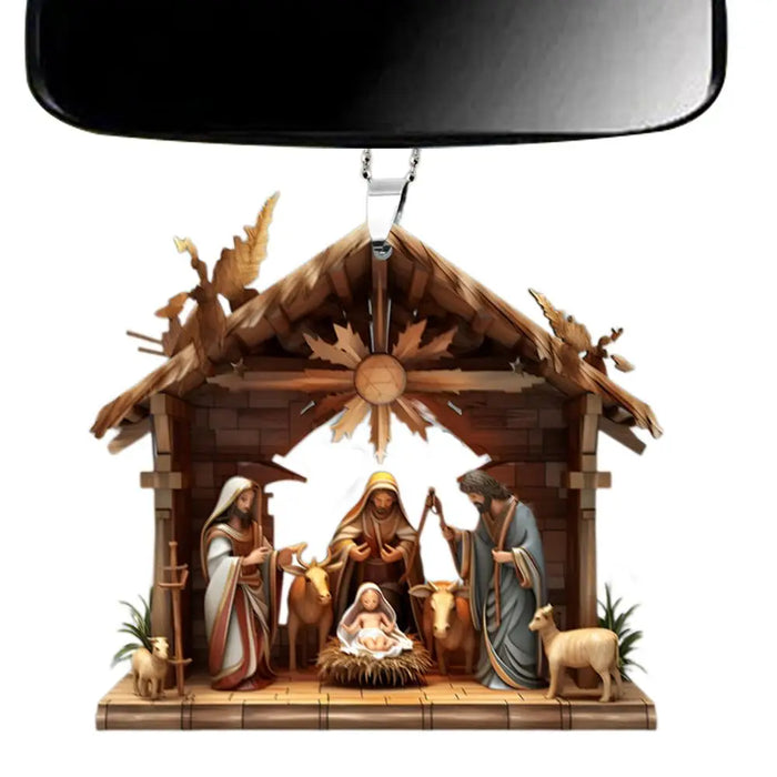 Christmas Nativity Scene Ornaments The Birth Of Jesus Decor Nativity Scene