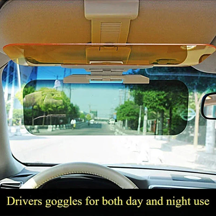1pc Car Sun Visor UV Blocking Anti Glare Sun Shade Polarized Anti-Dazzle Sunshade Day and Night Dual Use Sun Blocker