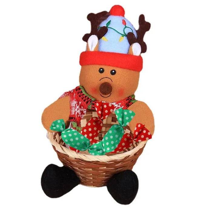 Christmas Candy Bowl Basket Christmas Table Decor Candy Holder