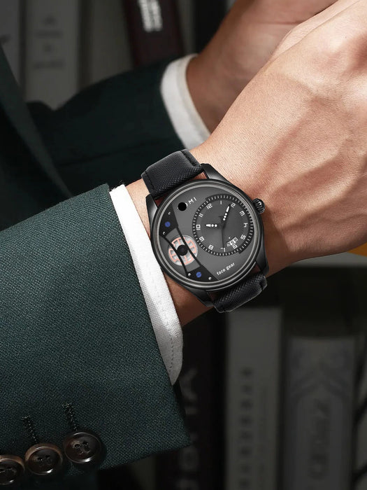 Set Gift Box for Men's Minimalist Business Watch Luxury Versatile Double Strap Detachable Watch Festival Gift