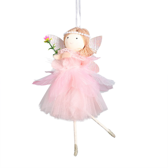 24cm Easter Flower Bunny Ornaments Pink Yellow Gauze Skirt Bunny Easter Party Decor Supplies Home Desktop Decorations Kids Gifts