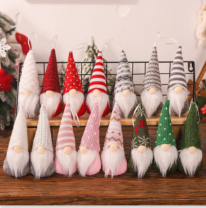 3pc Faceless Doll Knitted Hat Gnome Doll Gifts Xmas Merry Christmas Decorations