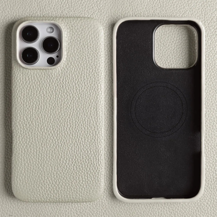 Luxury Magnetic Magsafe Genuine Leather Case For iP 16 Pro Max 15 14 13 12 11 Phone Cases Back Cover