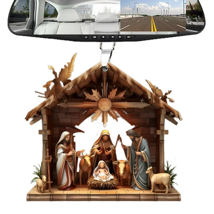Christmas Nativity Scene Ornaments The Birth Of Jesus Decor Nativity Scene