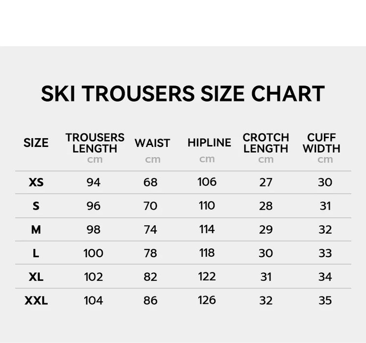 Winter Ski Pants Women Warm Snow Trousers