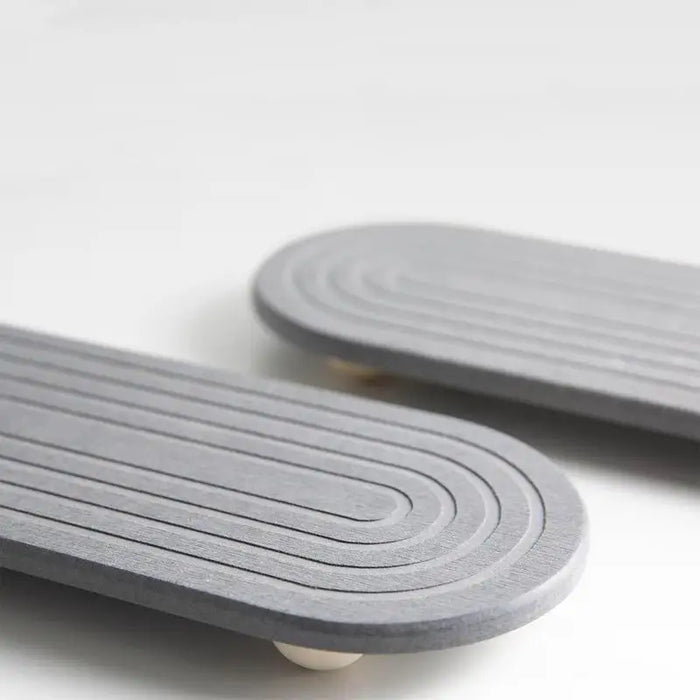 Water Absorbing Stone Counter Tray Quick Drying Neat Diatomaceous Earth Sink Tray Coasters Kitchen Sponge Hand Soap Holder
