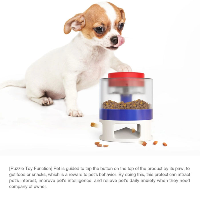 Dog Puzzle Toys Interactive Toys Automatic Catapult Food Dispenser Slow Feeder Press Food Leaker & Transparent Anti-slip Granary