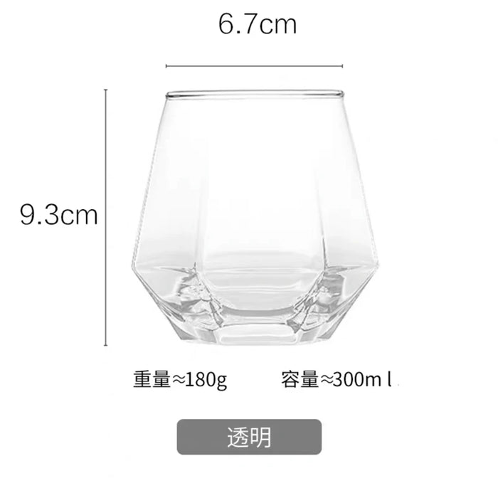Smoke Gray Whiskey Fruit Wine Glass Home Minimalist Living Room Drinking Creative Beer Mug Bubble Tea Cup Set